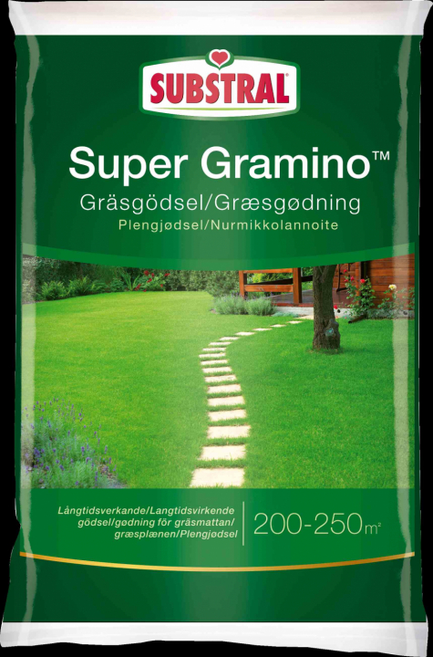 Substral Gräsmattegödsel Super Gramino 6.5kg i gruppen Husqvarna Skog och Trädgårdsprodukter / Gräsfrö och gödsel / Odling hos GPLSHOP (41914)