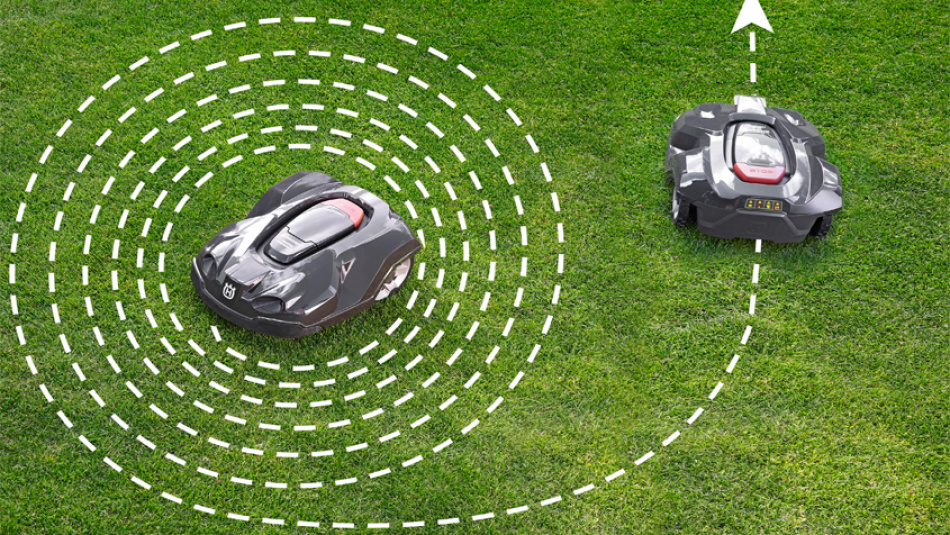 Automower® spiral mowing function