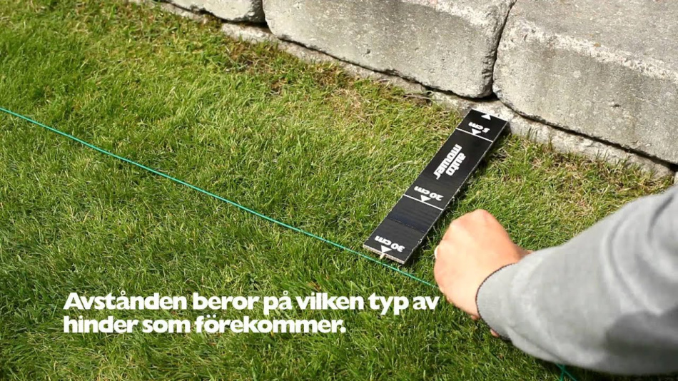 Hur nära ska jag lägga begränsningskabeln?