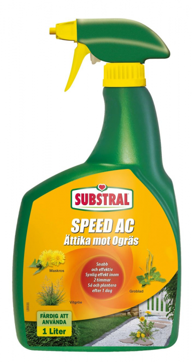 Substral Ogräsättika Speed AC 1L spray i gruppen Husqvarna Skog och Trädgårdsprodukter / Gräsfrö och gödsel / Odling hos GPLSHOP (41969)