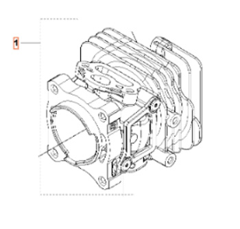 Cylinder Husqvarna T525 i gruppen  hos GPLSHOP (5010158-01)