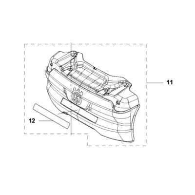 Bumper Assy i gruppen Reservdelar Robotgräsklippare / Reservdelar Husqvarna Automower® 550 / Automower 550 - 2023 hos GPLSHOP (5010650-01)