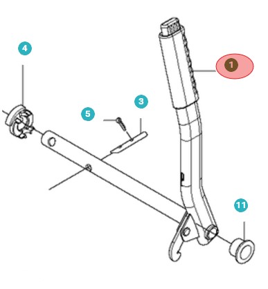 Lifting Lever Assy i gruppen  hos GPLSHOP (5010653-01)