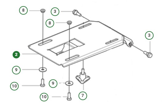 SEAT BRACKET ASSY 200-300 SERI i gruppen  hos GPLSHOP (5011315-06)