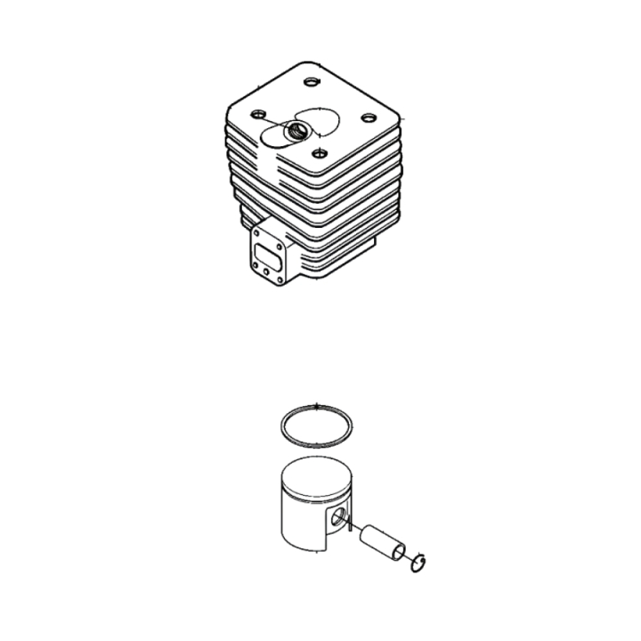 Cylinder Jonsered RS51, RS52 i gruppen hos GPLSHOP (5021278-01)