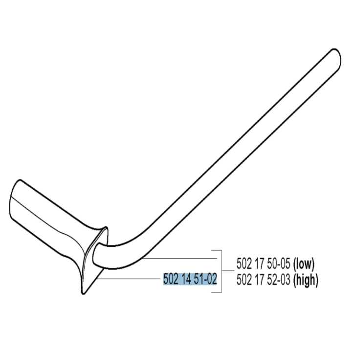 Handtag Vänster 5021451-02 i gruppen  hos GPLSHOP (5021451-02)