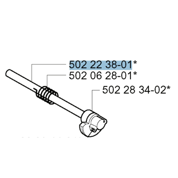 Röraxel 5022238-01 i gruppen hos GPLSHOP (5022238-01)
