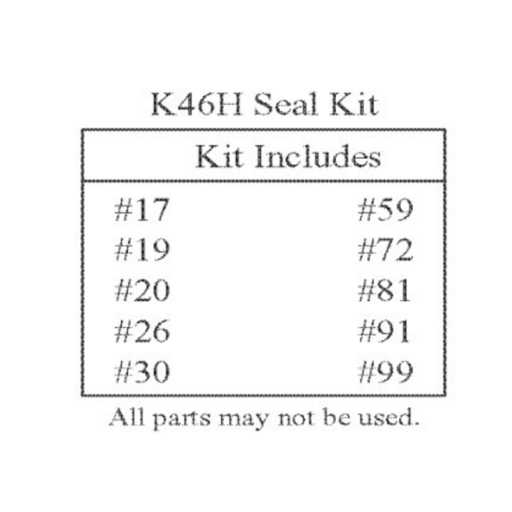 K46 & T40 Seal Kit (All Models i gruppen  hos GPLSHOP (5024533-01)