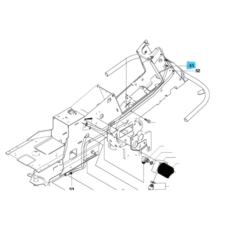 Hydraulrör i gruppen Reservdelar Rider 15V2s AWD hos GPLSHOP (5028544-01)