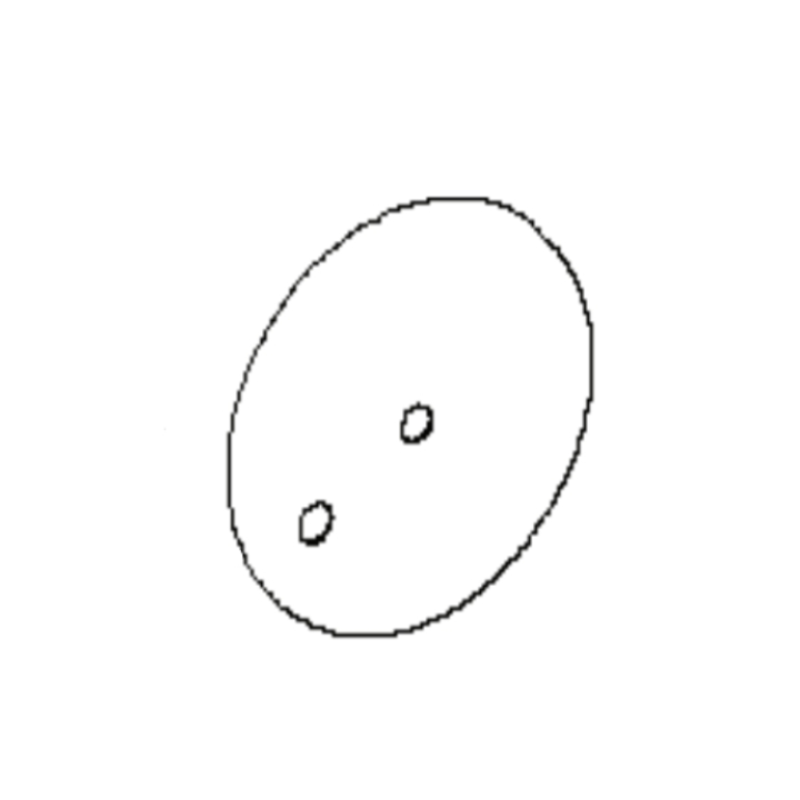 Hjulplåt Brilliant Hö, 2 Hål i gruppen hos GPLSHOP (5033172-01)