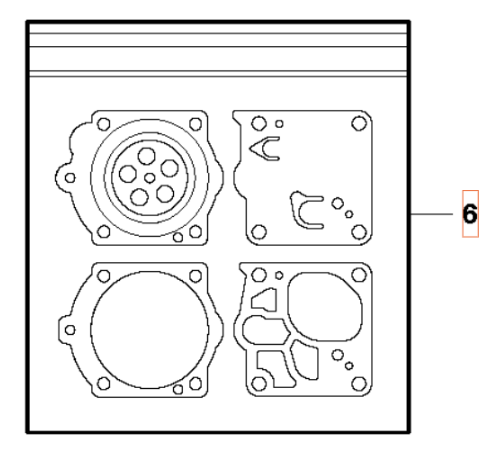 Gasket Kit Carburettor i gruppen hos GPLSHOP (5035974-03)