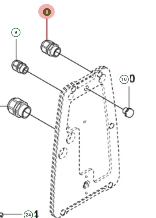 Kabelgenomföring M20X1,5 i gruppen hos GPLSHOP (5055269-02)