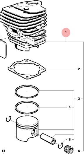 Cylinder Kpl i gruppen  hos GPLSHOP (5062437-15)