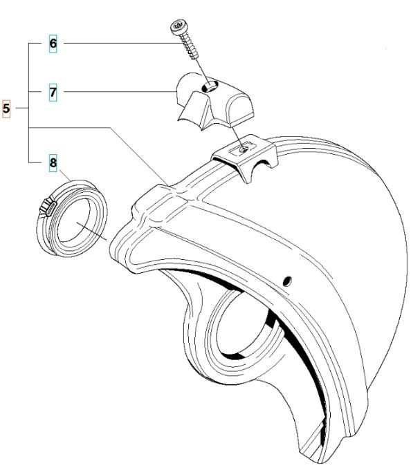 Sprängskydd Kpl Chrome 12 i gruppen hos GPLSHOP (5063405-01)