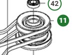 Remskiva Husqvarna Rider 111B, 112C, Jonsered FR2312 i gruppen  hos GPLSHOP (5254039-01)