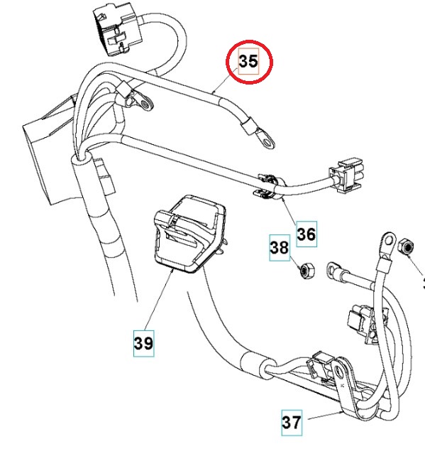 Kablage Lower - Chassis Efi Ra i gruppen  hos GPLSHOP (5293604-01)