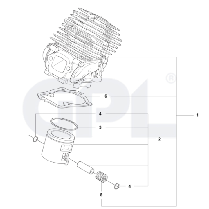 Cylinder kit 560XPG Mark II, 562XPG Mark II i gruppen hos GPLSHOP (5310968-04)
