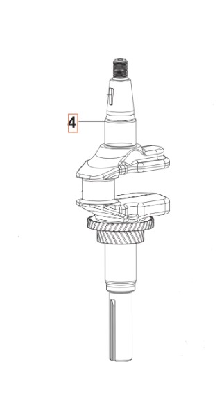Vevaxel HS546AE i gruppen  hos GPLSHOP (5311477-45)