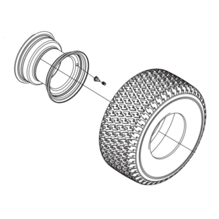 Hjulkit bak TS 112, TS 114, TC 215T, TC 220T, TS 112, TS 114, TS 215T, TS 217T i gruppen TS modeller hos GPLSHOP (5311479-42)