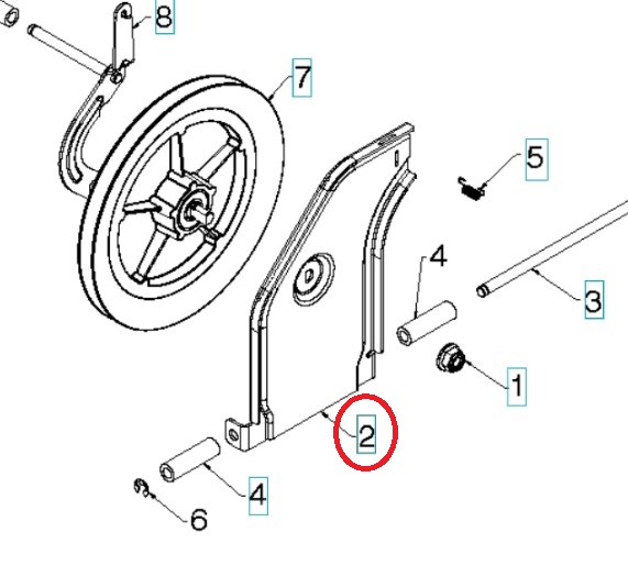 Plate Tip Plate Friction Pulle i gruppen  hos GPLSHOP (5314470-02)