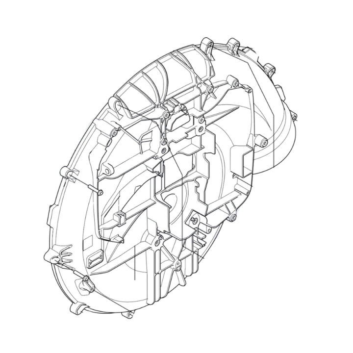 FAN HOUSING HALF ENGINE SIDE H i gruppen hos GPLSHOP (5354670-01)