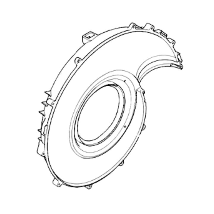 FAN HOUSING HALF FRAME SIDE HU i gruppen hos GPLSHOP (5354674-01)