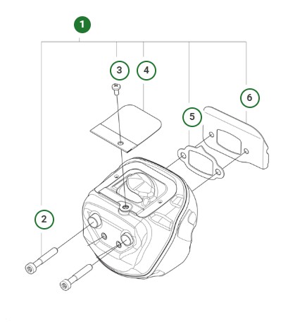 Ljuddämparsats 564XPG i gruppen hos GPLSHOP (5361817-01)