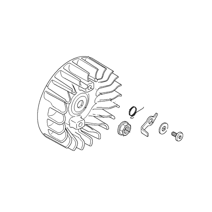 Svänghjul Husqvarna 355Rx, 355Fx, 555RXT, 555FXT, FC2255 i gruppen  hos GPLSHOP (5372405-02)