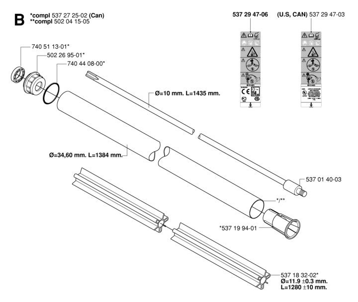 Riggrör i gruppen hos GPLSHOP (5372725-02)