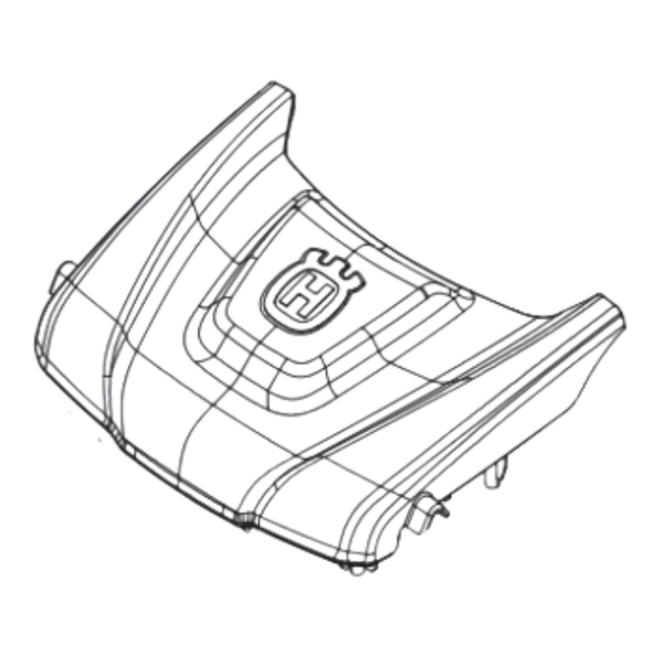 FRONT COVER WITH HUSQVARNA DEC i gruppen  hos GPLSHOP (5375696-02)