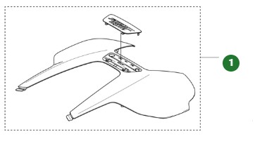Toppkåpa Automower 430V Nera i gruppen Reservdelar Robotgräsklippare / Reservdelar Husqvarna Automower® 430V Nera hos GPLSHOP (5401969-01)