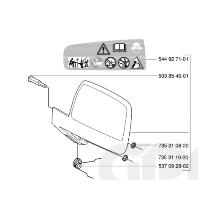 Kastskydd Kpl i gruppen hos GPLSHOP (5440136-03)