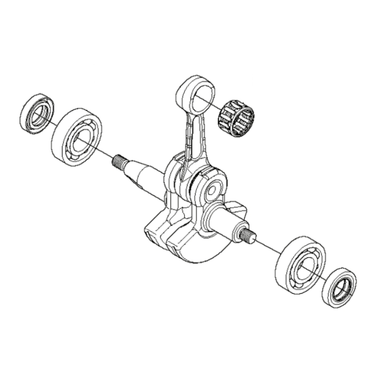 Vevaxel Kpl i gruppen  hos GPLSHOP (5443813-01)