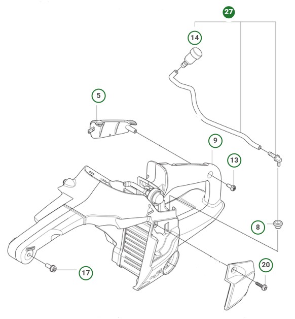 Breather Hose Assy 540Xp Mark i gruppen hos GPLSHOP (5465440-01)