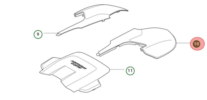 COVER TOP - RIGHT ORANGE/RUBBE i gruppen  hos GPLSHOP (5472742-01)