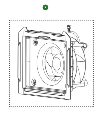 FAN MOTOR ASSY FAN KIT A 25 (2 i gruppen  hos GPLSHOP (5475712-01)