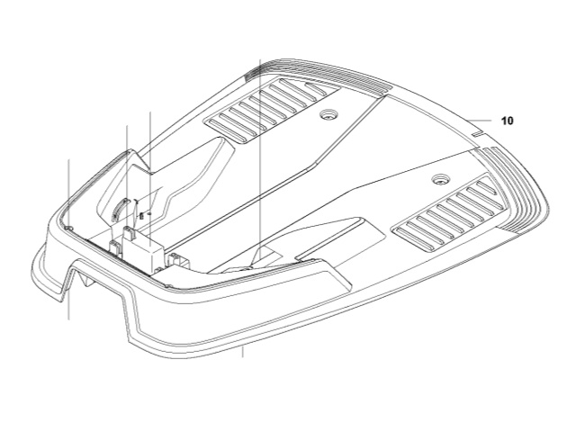 Laddplatta i gruppen Reservdelar Robotgräsklippare / Reservdelar Gardena R70Li / Gardena R70Li - 2013 hos GPLSHOP (5757083-02)