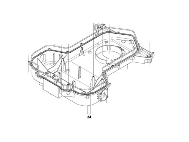 CHASSI LOWER KIT i gruppen Reservdelar Robotgräsklippare / Reservdelar Husqvarna Automower® 265 ACX / Automower 265 ACX - 2015 hos GPLSHOP (5759439-02)