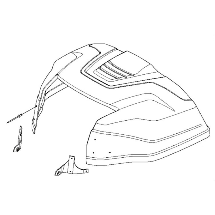 Motorkåpa Kpl i gruppen hos GPLSHOP (5776149-01)