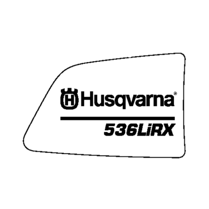 Dekal i gruppen Reservdelar Husqvarna 536LiRX hos GPLSHOP (5790062-05)