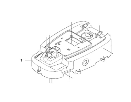 Display kåpa i gruppen Reservdelar Robotgräsklippare / Reservdelar Gardena R70Li / Gardena R70Li - 2014 hos GPLSHOP (5793919-01)