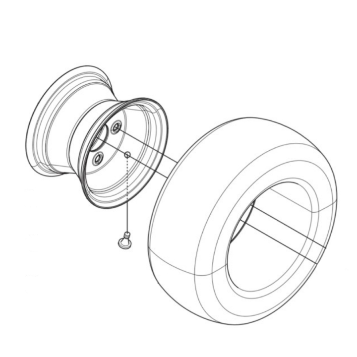 Wheel Assy i gruppen Spare parts Husqvarna Rider 422 TS AWD hos GPLSHOP (5806303-02)