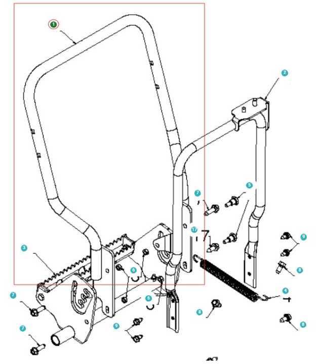 Handtag Kpl i gruppen Produktkyrkogård hos GPLSHOP (5807504-02)