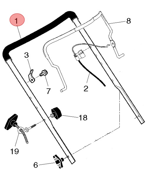 Handtag, Övre i gruppen Produktkyrkogård hos GPLSHOP (5858548-14)