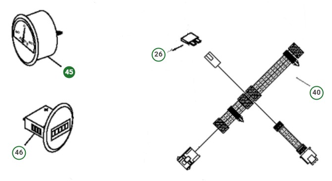 GAUGE AMMETER, PRIME SILVER BE i gruppen  hos GPLSHOP (5875539-06)