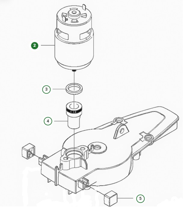 MOTOR KOMPL i gruppen Produktkyrkogård hos GPLSHOP (5887603-01)