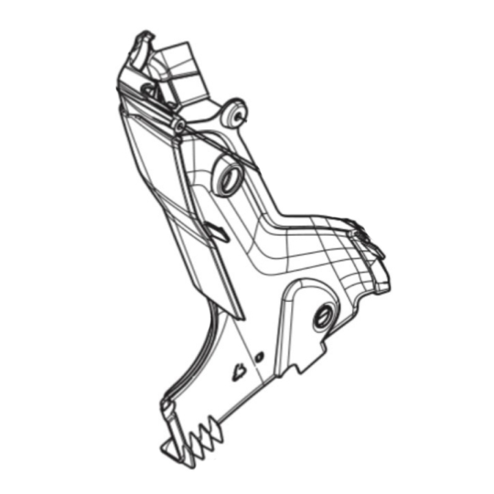 Cover Steering Column, Left i gruppen Spare parts Husqvarna Rider 420 TSX AWD hos GPLSHOP (5894976-01)