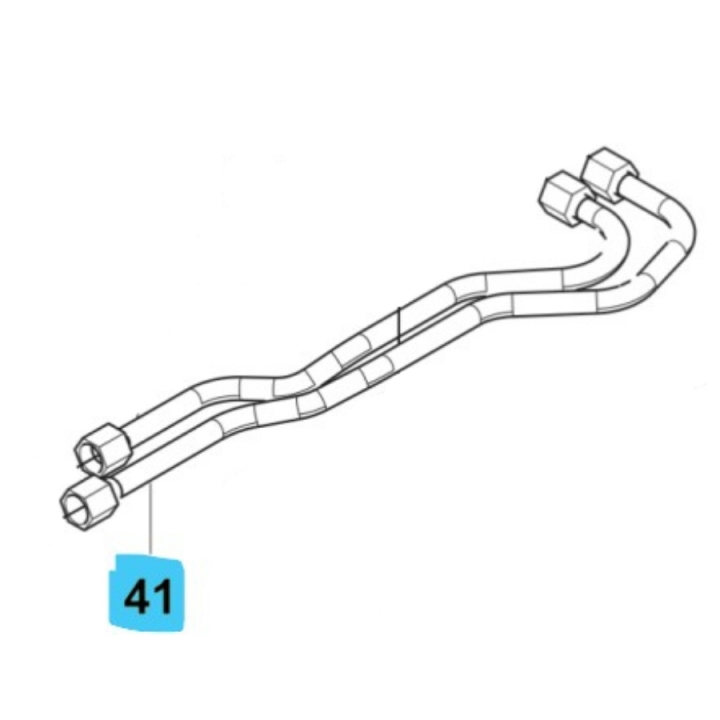 Hydraulisk Pipe För Vfmu i gruppen Spare parts Husqvarna Rider 420 TSX AWD hos GPLSHOP (5895618-01)