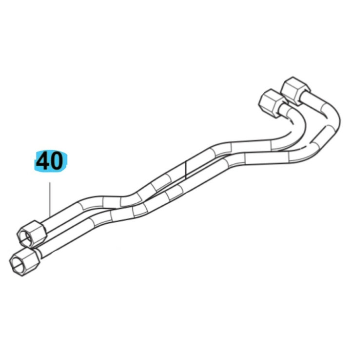 Hydraulisk Pipe För Vfmu i gruppen  hos GPLSHOP (5895619-01)