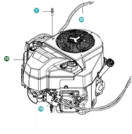 Motor KAWASAKI FS651V i gruppen  hos GPLSHOP (5906368-01)